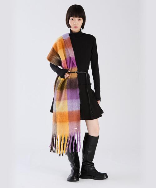 セール】WW81 ECHARPE ブロックチェックストール（マフラー）｜To b