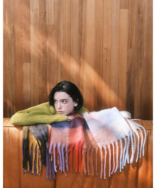 セール】WW81 ECHARPE ブロックチェックストール（マフラー）｜To b