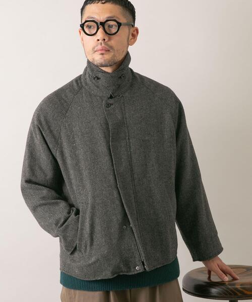 tom定価286,000円B.R別注gabo ロロピアーナ生地ブルゾン46 50%OFF【CAMBIO(カンビオ)】Back Brushed Sweat Hooded Studium