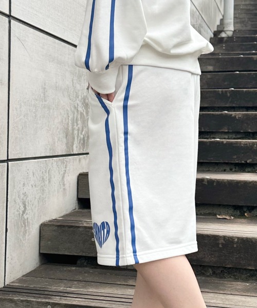 セール】サイドラインハーフパンツ【低身長さん向けSサイズ展開