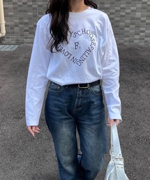 ハートテキストデザインロンT／長袖Tシャツ