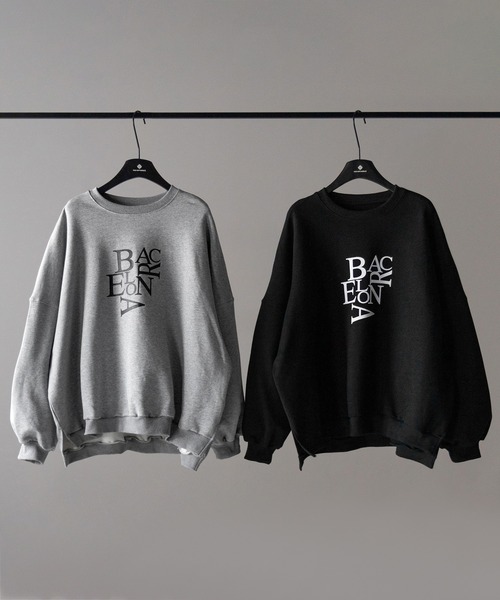 トレーナー スウェット 「 ２color 」BACロゴレタリングビッグスウェット ／ BAC logo lettering big sweatshir 2color 】BACロゴレタリングビッグスウェット ／ BAC logo