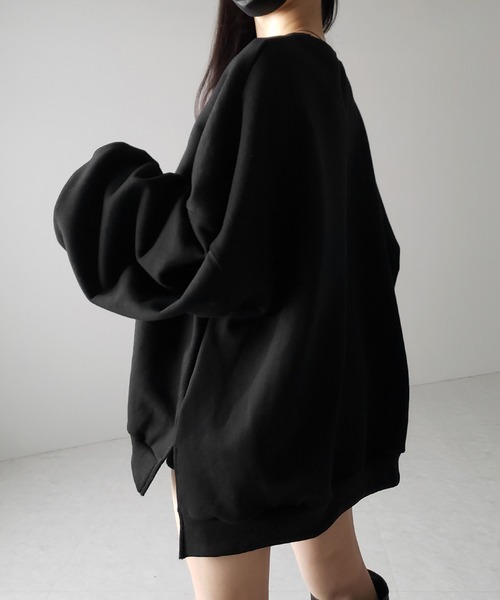 【 ２color 】BACロゴレタリングビッグスウェット ／ BAC logo lettering big sweatshirt（スウェット）｜me+em select（ミームセレクト）