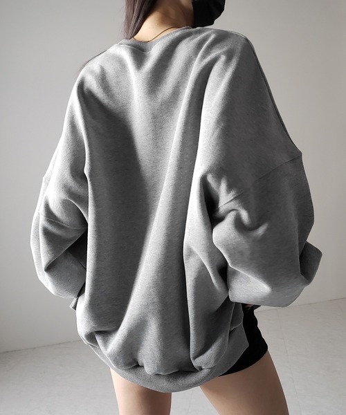 【 ２color 】BACロゴレタリングビッグスウェット ／ BAC logo lettering big sweatshirt（スウェット）｜me+em select（ミームセレクト）