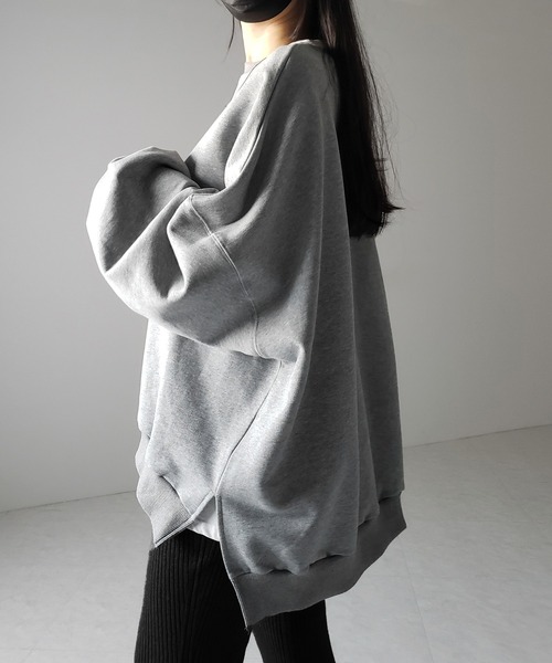 【 ２color 】BACロゴレタリングビッグスウェット ／ BAC logo lettering big sweatshirt（スウェット）｜me+em select（ミームセレクト）