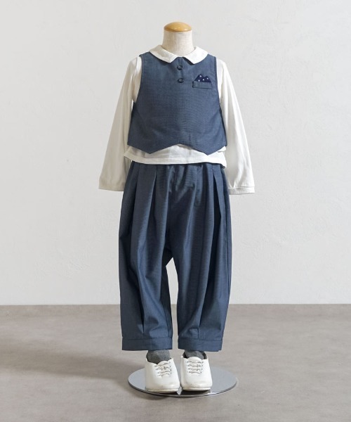 10mois(ディモワ)の「【10mois(ディモワ) 】タックバルーンパンツ 80・90・100cm(その他パンツ・キッズ・グレー/ネイビー・80cm/90cm/100cm)」の20枚目の写真