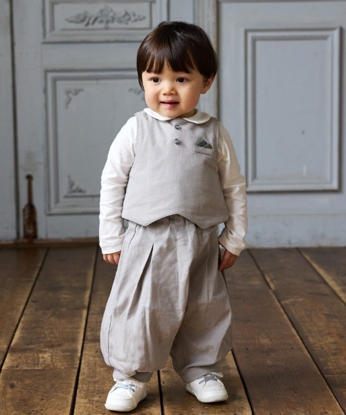 10mois(ディモワ)の「【10mois(ディモワ) 】タックバルーンパンツ 80・90・100cm(その他パンツ・キッズ・グレー/ネイビー・80cm/90cm/100cm)」の10枚目の写真