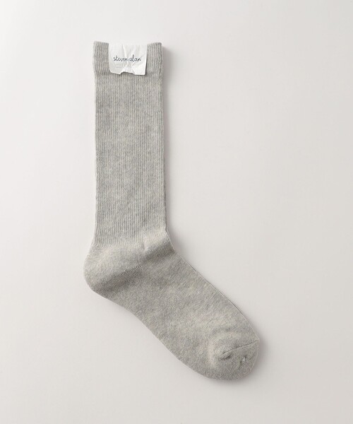 Steven Alan（スティーブンアラン）の「＜Steven Alan＞ ミドル ホーズ ソックス（ソックス/靴下・メンズ・ブラック/ライトグレー/ダークグリーン/ダークブラウン/ネイビー/ホワイト・FREE）」の3枚目の写真