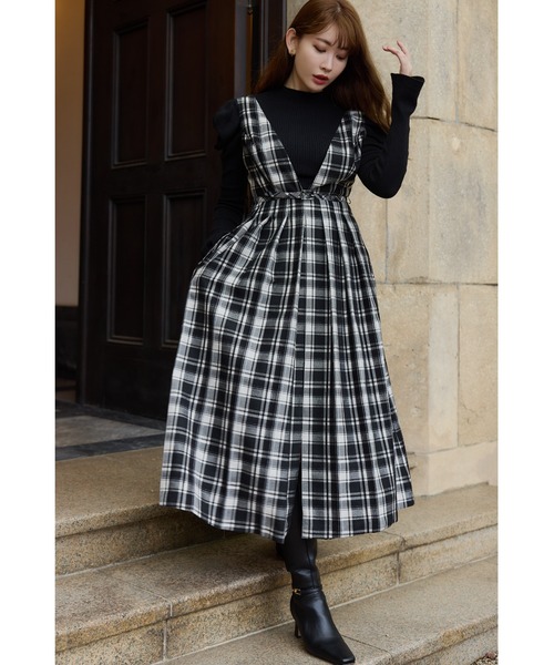ワンピース herlipto Classic Plaid Jumper Dress Her lip to / ハーリップトゥ | @herlipto ◼︎Classic Plaid