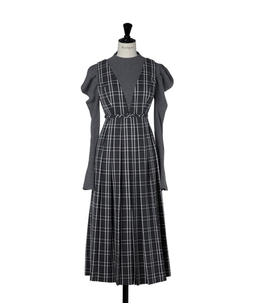 Classic Plaid Jumper Dress（ジャンパースカート）｜Her lip to（ハー