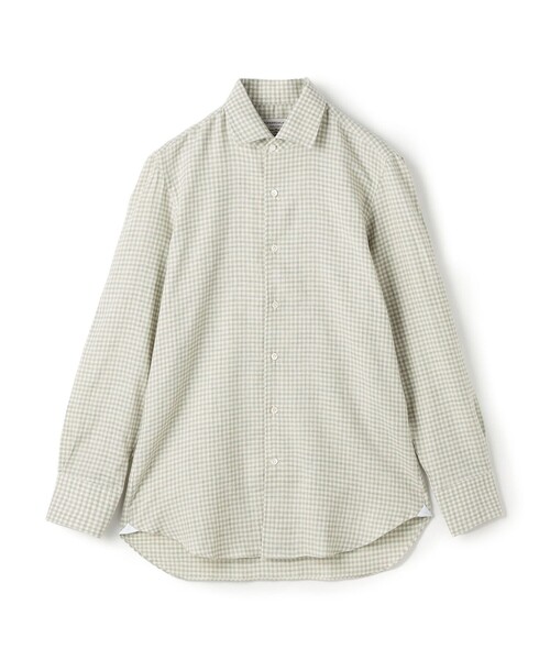 Maria Santangelo（マリアサンタンジェロ）の「【別注】Maria Santangelo コットンウール ワンピースカラーシャツ（シャツ/ブラウス・メンズ・ブラウン系その他/レッド系その他2/ネイビー・40/38/42）」の3枚目の写真