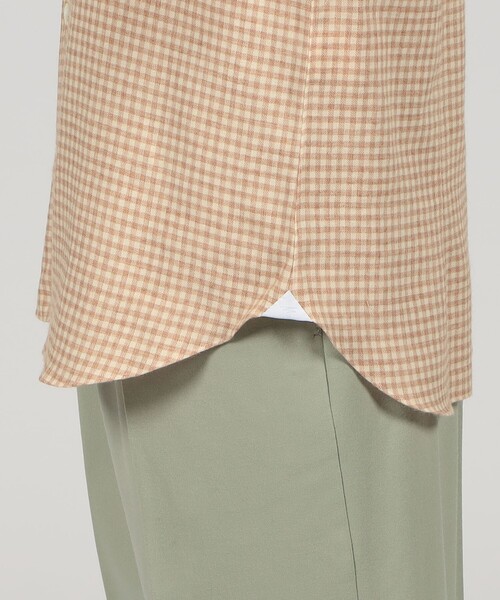 Maria Santangelo（マリアサンタンジェロ）の「【別注】Maria Santangelo コットンウール ワンピースカラーシャツ（シャツ/ブラウス・メンズ・ブラウン系その他/レッド系その他2/ネイビー・40/38/42）」の10枚目の写真