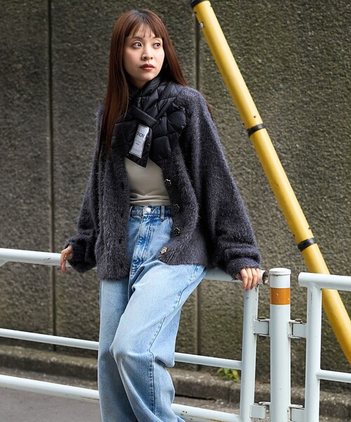 PUBLUX(パブリュクス)の「TAION/タイオン CITY DOWN SCARF/シティ ダウンマフラー 限定展開(マフラー・レディース・ブラック/オフホワイト/ベージュ・ONE SIZE)」の12枚目の写真