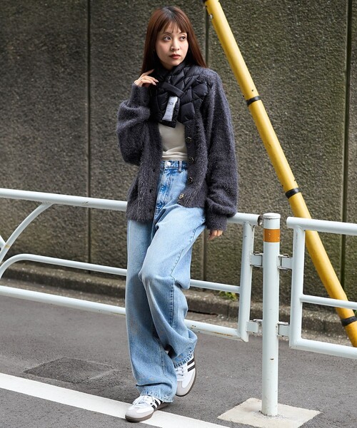 PUBLUX(パブリュクス)の「TAION/タイオン CITY DOWN SCARF/シティ ダウンマフラー 限定展開(マフラー・レディース・ブラック/オフホワイト/ベージュ・ONE SIZE)」の13枚目の写真