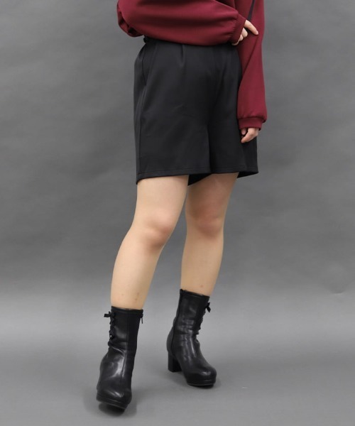 axes femme POETIQUE（アクシーズファムポエティック）の「ラップスカート付ショートＰＴ（その他パンツ・レディース・グレー/ワイン/ブラック・MEDIUM）」の4枚目の写真