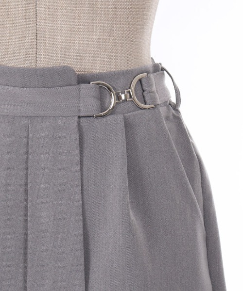 axes femme POETIQUE（アクシーズファムポエティック）の「ラップスカート付ショートＰＴ（その他パンツ・レディース・グレー/ワイン/ブラック・MEDIUM）」の13枚目の写真