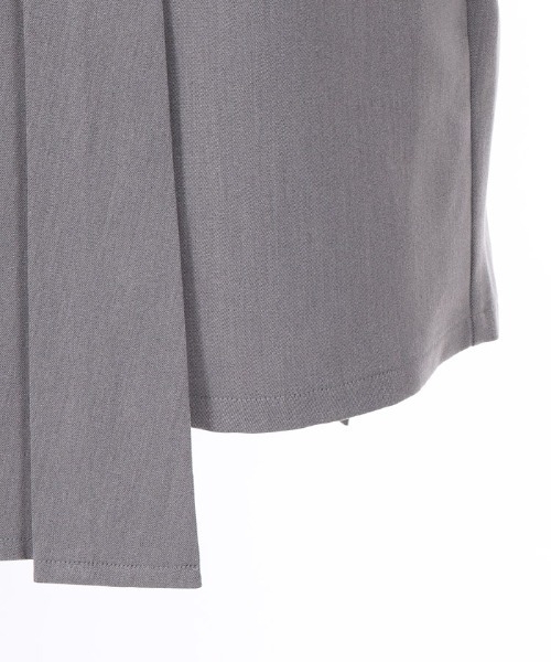 axes femme POETIQUE（アクシーズファムポエティック）の「ラップスカート付ショートＰＴ（その他パンツ・レディース・グレー/ワイン/ブラック・MEDIUM）」の14枚目の写真