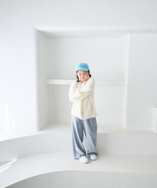 LOWRYS FARM（ローリーズファーム）の「シャギーニットＬＳ　 240119（ニット/セーター・キッズ・ブラック/ピンク/オフホワイト・110cm/150cm/140cm/130cm/120cm）」の20枚目の写真