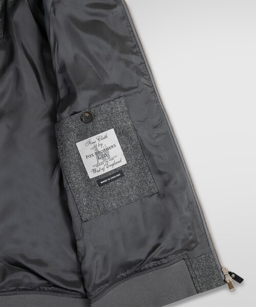 BROOKS BROTHERS(ブルックスブラザーズ)の「ウールフランネル ボマージャケット Made in UK(ブルゾン・メンズ・グレー・SMALL/MEDIUM/LARGE)」の5枚目の写真