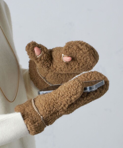 SHIPS（シップス）の「Swaledale:ボア ミトン（手袋）」 - WEAR