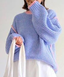 notch. | ７月27（日）発売/【 notch. by yui 】オーバーサイズバイカラーニット   2025A/W(ニット/セーター)