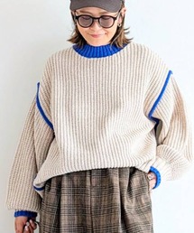 notch.（ノッチ）の「【 notch. by yui 】オーバーサイズバイカラーニット   2025A/W（ニット/セーター）」