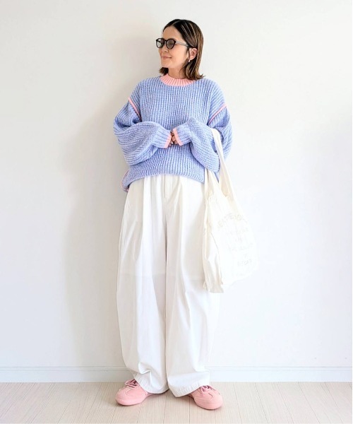 アタッチメント　ニット SLY | FRONT HOOK MOLE YARN トップス (ニット ) |SHEL'TTER