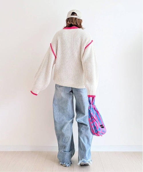 notch.（ノッチ）の「【 notch. by yui 】オーバーサイズバイカラー