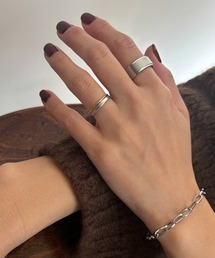 Diliraba（ディリラバ）の「【Diliraba】シルバー ステンレス太リング（リング）」