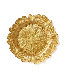 Francfranc（フランフラン）の「ルーチェガラスプレート L ゴールド（食器）」