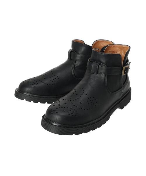 Samansa Mos2（サマンサ モスモス）の「メダリオンベルトブーツ（ブーツ・レディース・ブラウン/ブラック・M/L/S/XL）」の10枚目の写真