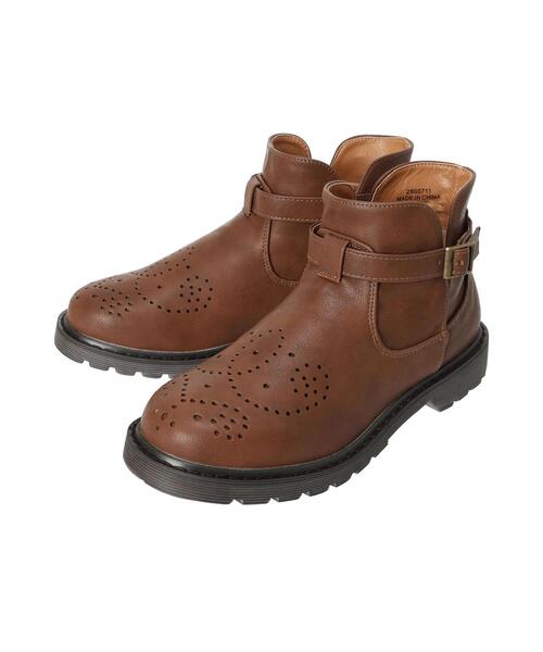 Samansa Mos2（サマンサ モスモス）の「メダリオンベルトブーツ（ブーツ・レディース・ブラウン/ブラック・M/L/S/XL）」の11枚目の写真