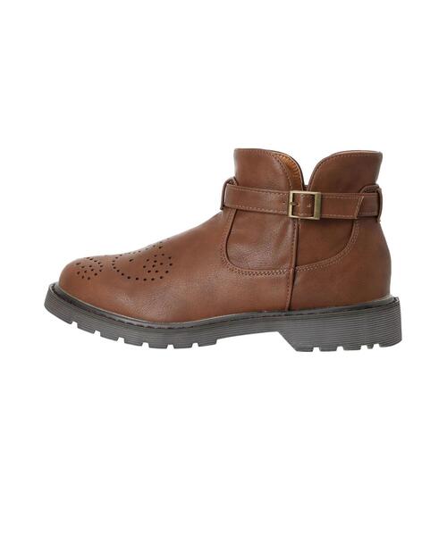 Samansa Mos2（サマンサ モスモス）の「メダリオンベルトブーツ（ブーツ・レディース・ブラウン/ブラック・M/L/S/XL）」の13枚目の写真