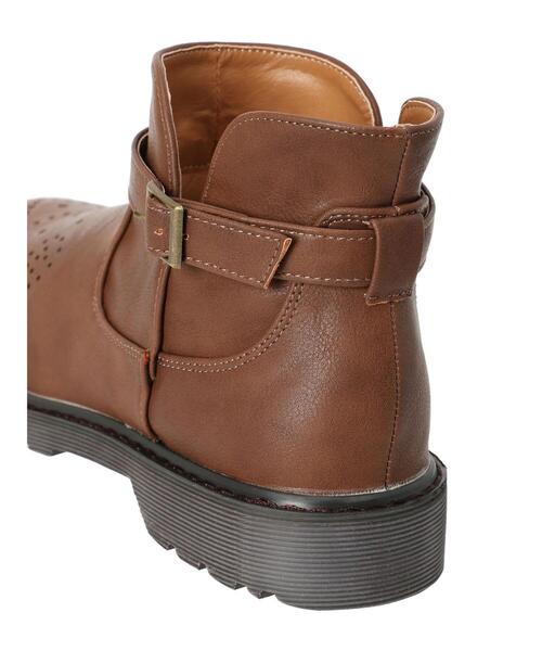 Samansa Mos2（サマンサ モスモス）の「メダリオンベルトブーツ（ブーツ・レディース・ブラウン/ブラック・M/L/S/XL）」の16枚目の写真