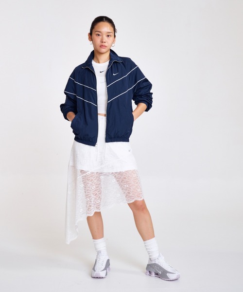 ナイキ ウィンドランナー ウィメンズ ルーズ UV ウーブン フルジップ ジャケット / Nike Windrunner Women's Loose UV Woven Full-Zip Jacket FV6305-480 Armory Navy