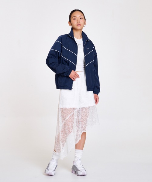 ナイキ ウィンドランナー ウィメンズ ルーズ UV ウーブン フルジップ ジャケット / Nike Windrunner Women's Loose UV Woven Full-Zip Jacket FV6305-480 Armory Navy