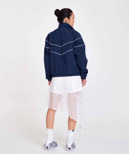 ナイキ ウィンドランナー ウィメンズ ルーズ UV ウーブン フルジップ ジャケット / Nike Windrunner Women's Loose UV Woven Full-Zip Jacket FV6305-480 Armory Navy