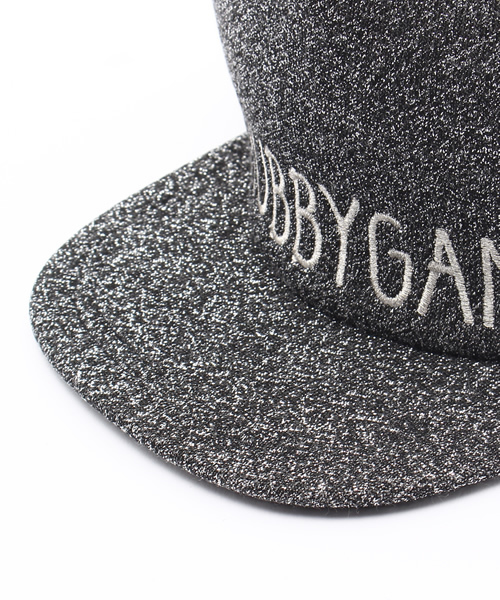 CHUBBYGANG（チャビーギャング）の「ラメ裏毛　ツノキャップ（キャップ・キッズ・グリーン/ピンク/ブラック・L/S/M）」の8枚目の写真