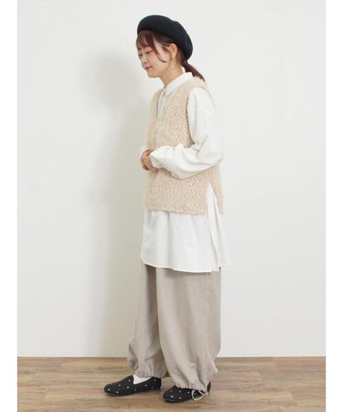 Samansa Mos2（サマンサ モスモス）の「ミックスモールフェザーベスト