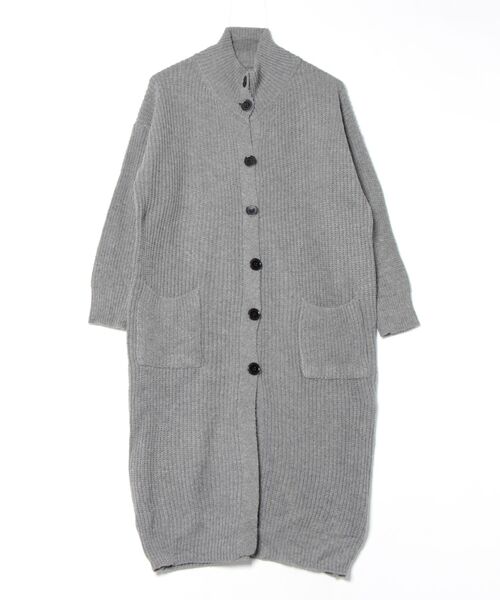 STYLEBLOCK（スタイルブロック）の「ロングニットカーディガン（カーディガン/ボレロ・レディース・ブラック/ブラウン系その他/ベージュ/グレー・FREE）」の7枚目の写真