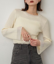 SENSE OF PLACE by URBAN RESEARCH | 『洗濯可』スパンコールバイカラーコンパクトセーター(ニット/セーター)