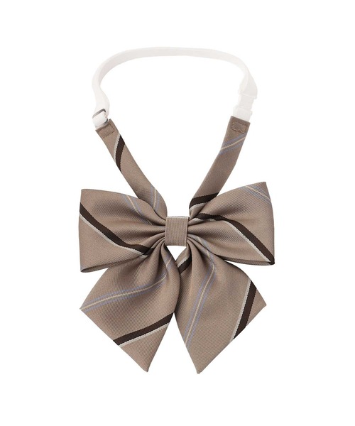 EASTBOY（イーストボーイ）の「リボン レジメ ラメ入り 通学 女子 中学生 高校生 スクール（ネクタイ・キッズ・レッド/グリーン/ネイビー/ベージュ・F）」の3枚目の写真