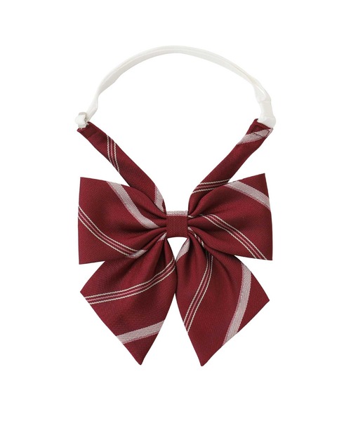 EASTBOY（イーストボーイ）の「リボン レジメ ラメ入り 通学 女子 中学生 高校生 スクール（ネクタイ・キッズ・レッド/グリーン/ネイビー/ベージュ・F）」の4枚目の写真