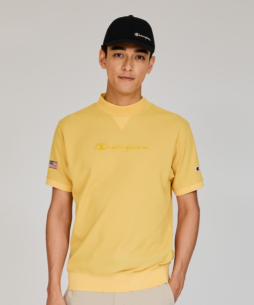 Champion Golf(チャンピオンゴルフ)の「【Champion/チャンピオン】メンズ GOLF モックネックシャツ(Tシャツ/カットソー・メンズ・イエロー系その他3/ブラック/グリーン系その他/ネイビー/オフホワイト・X-LARGE/LARGE/MEDIUM/SMALL)」の5枚目の写真