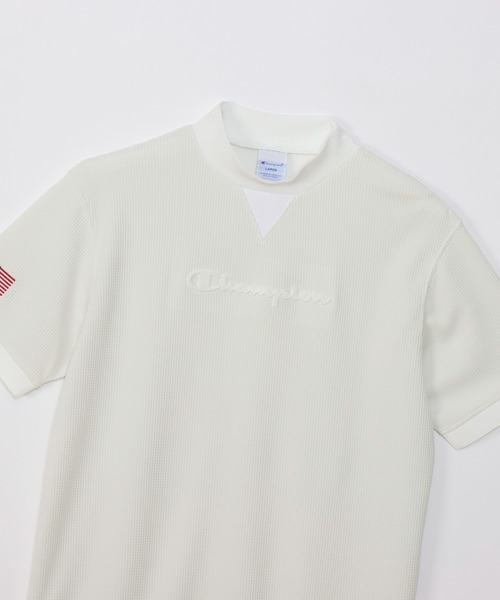 Champion Golf(チャンピオンゴルフ)の「【Champion/チャンピオン】メンズ GOLF モックネックシャツ(Tシャツ/カットソー・メンズ・イエロー系その他3/ブラック/グリーン系その他/ネイビー/オフホワイト・X-LARGE/LARGE/MEDIUM/SMALL)」の7枚目の写真