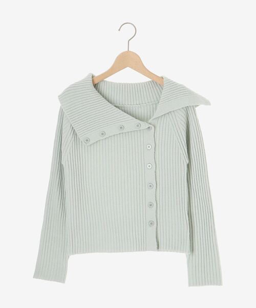 MAJESTIC LEGON（マジェスティックレゴン）の「ビッグカラーボタンオフショルニット（ニット/セーター・レディース・グレー/アイボリー/ピンク・MEDIUM）」の18枚目の写真