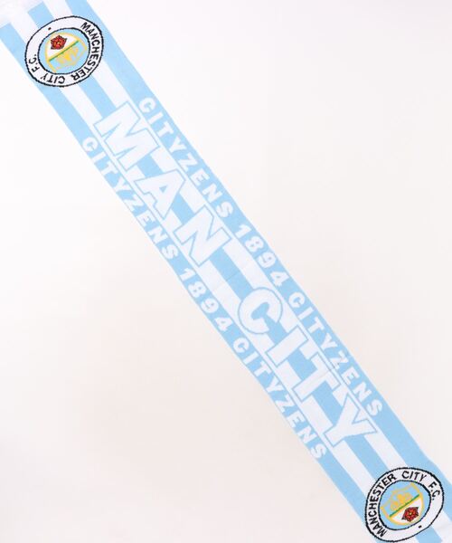 SPINNS（スピンズ）の「【Manchester City / マンチェスターシティ】ジャガードマフラー（マフラー・メンズ・ブルー・ONESIZE）」の2枚目の写真