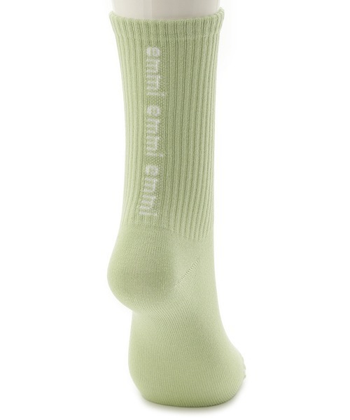 emmi（エミ）の「【10th】emmiロゴコットンリブソックス（ソックス/靴下・レディース・ミント/レッド/ホワイト/ブルー/グレー・FREE）」の4枚目の写真