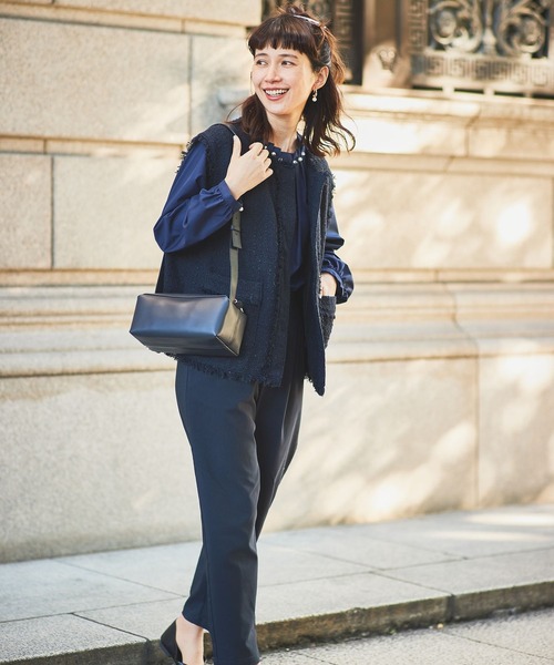 【WEB限定】パール付き華やぎブラウス《オケージョン2025》（シャツ/ブラウス）｜studio CLIP（スタディオクリップ）