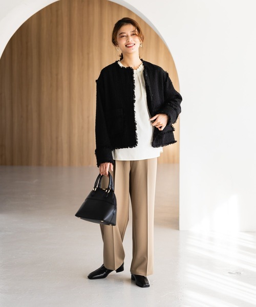 【WEB限定】パール付き華やぎブラウス《オケージョン2025》（シャツ/ブラウス）｜studio CLIP（スタディオクリップ）